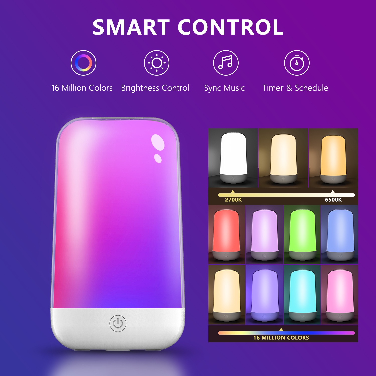 Rgb Desk Lamp Smart - Lámpara de Mesa Táctil Inteligente con