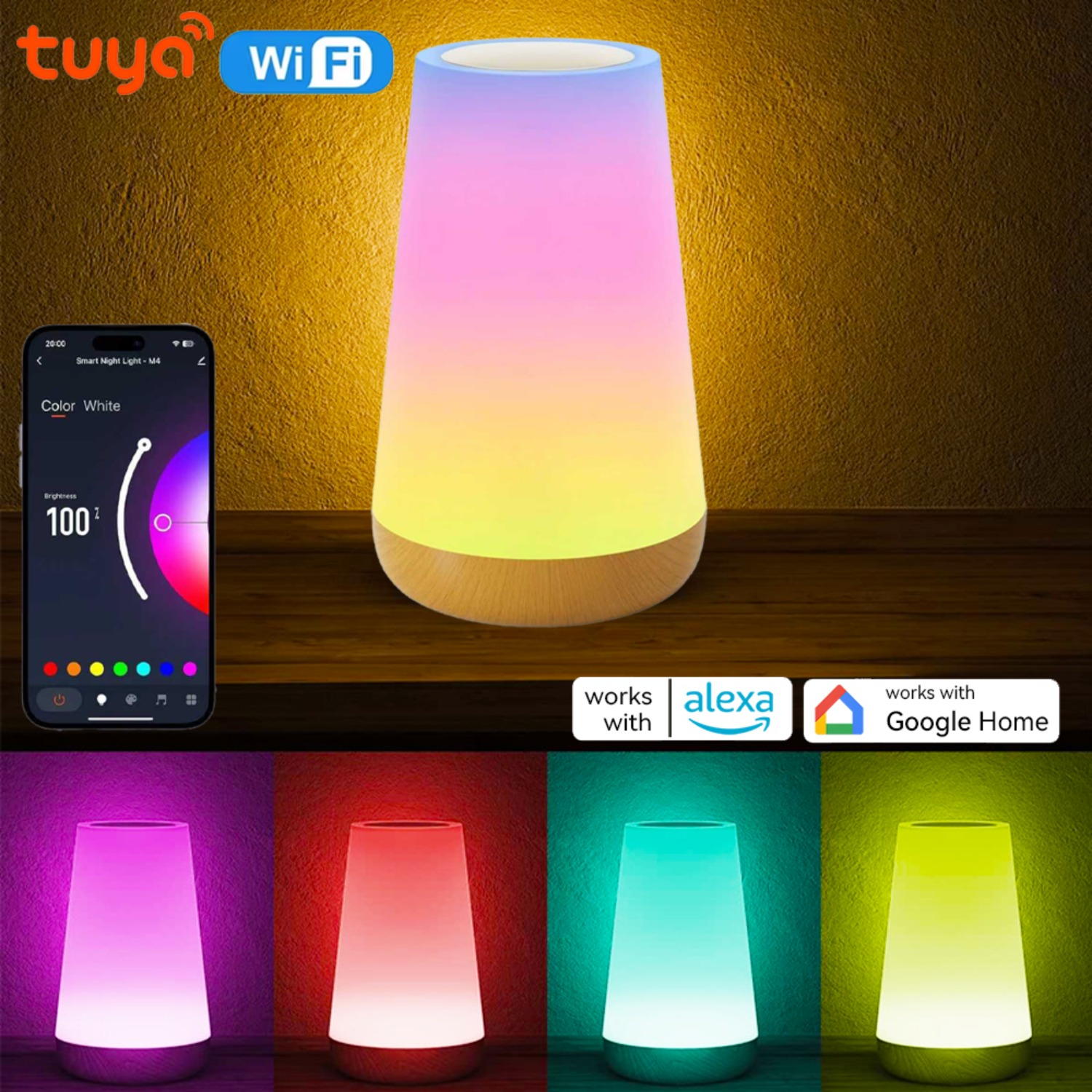 Rgb Desk Lamp Smart - Lámpara de Mesa Inteligente WiFi Tuya
