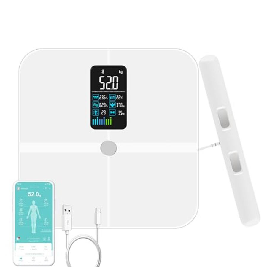 Body Fat Scale Smart - Báscula de baño para análisis de