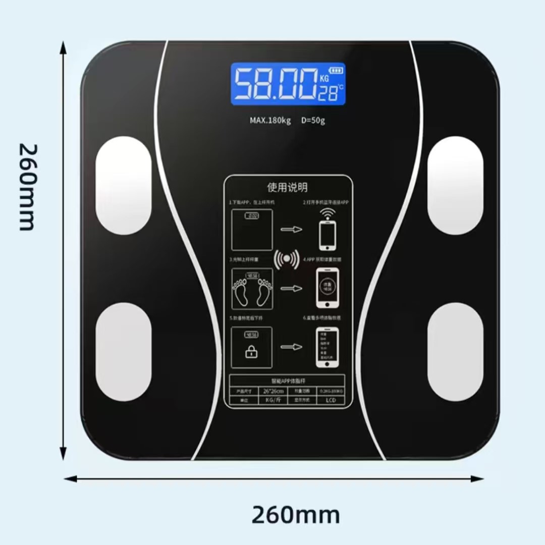 Body Fat Scale Smart - Nueva Báscula de Grasa Corporal USB,