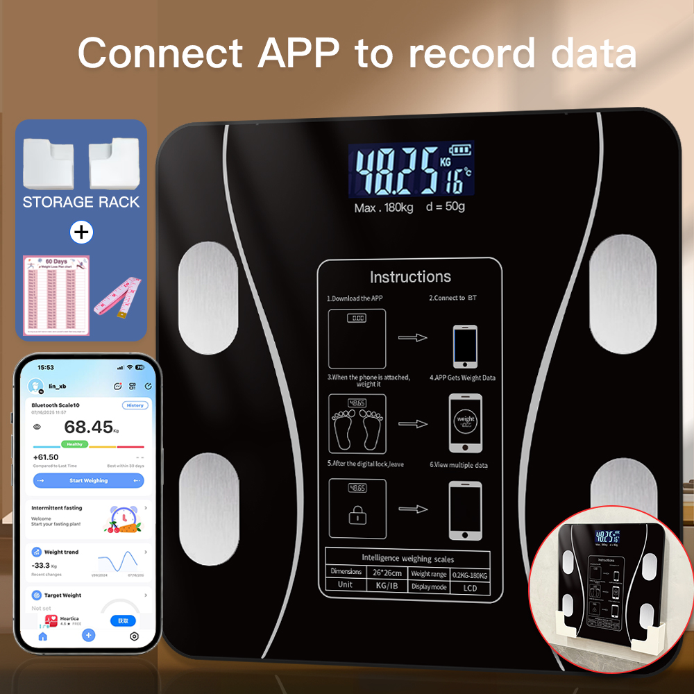 Body Fat Scale Smart - Conridel es una báscula inteligente de