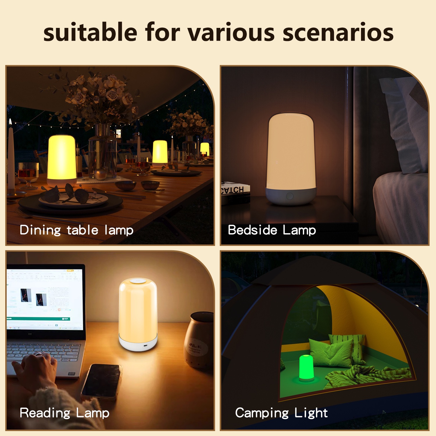 Lámpara de Mesa Táctil Intelig - Rgb Desk Lamp Smart reseña y precio