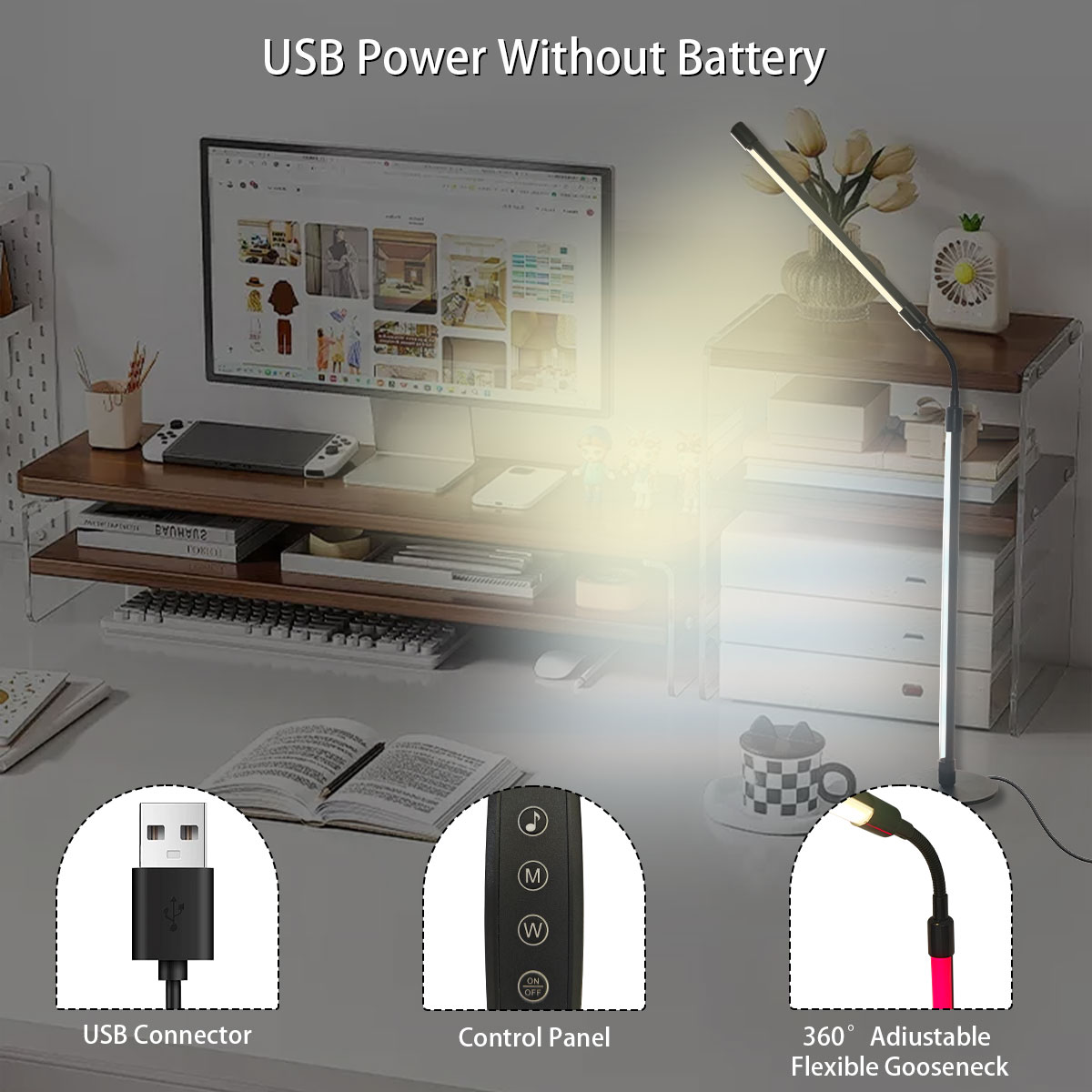 Lámpara de escritorio LED inte - Rgb Desk Lamp Smart reseña y precio