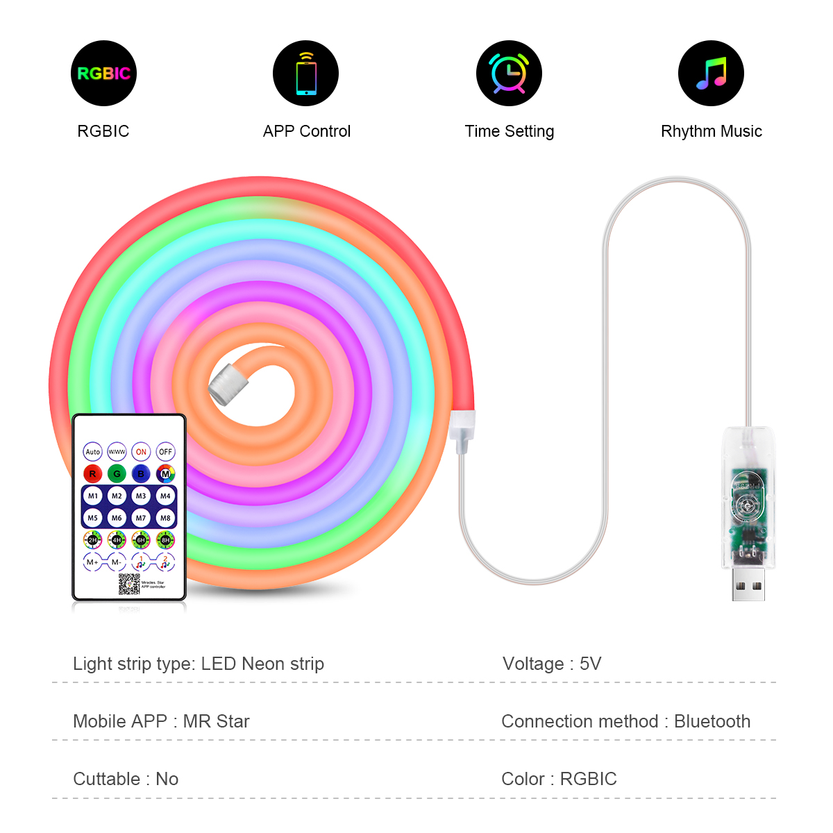 Tira de luces LED RGB colorida - Rgb Desk Lamp Smart reseña y precio