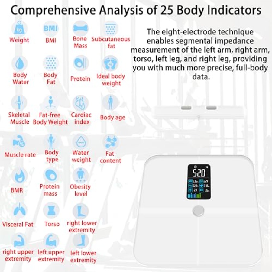 Báscula de baño para análisis  - Body Fat Scale Smart reseña y precio