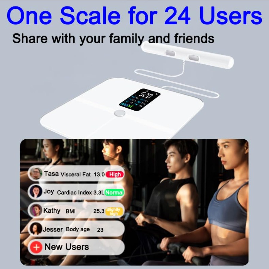 Báscula de baño para análisis  - Body Fat Scale Smart reseña y precio