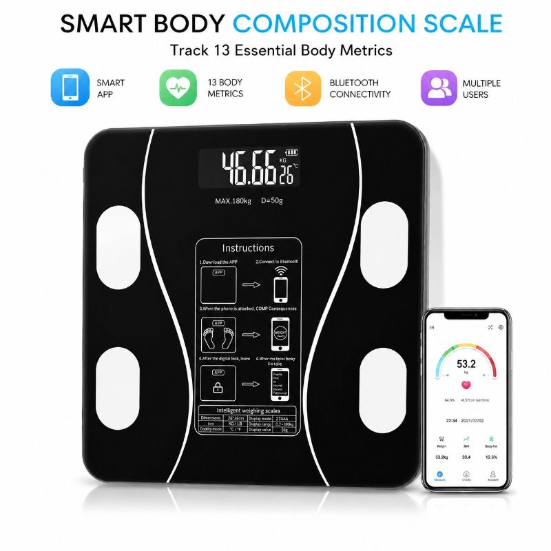 Báscula Inteligente Bluetooth  - Body Fat Scale Smart reseña y precio