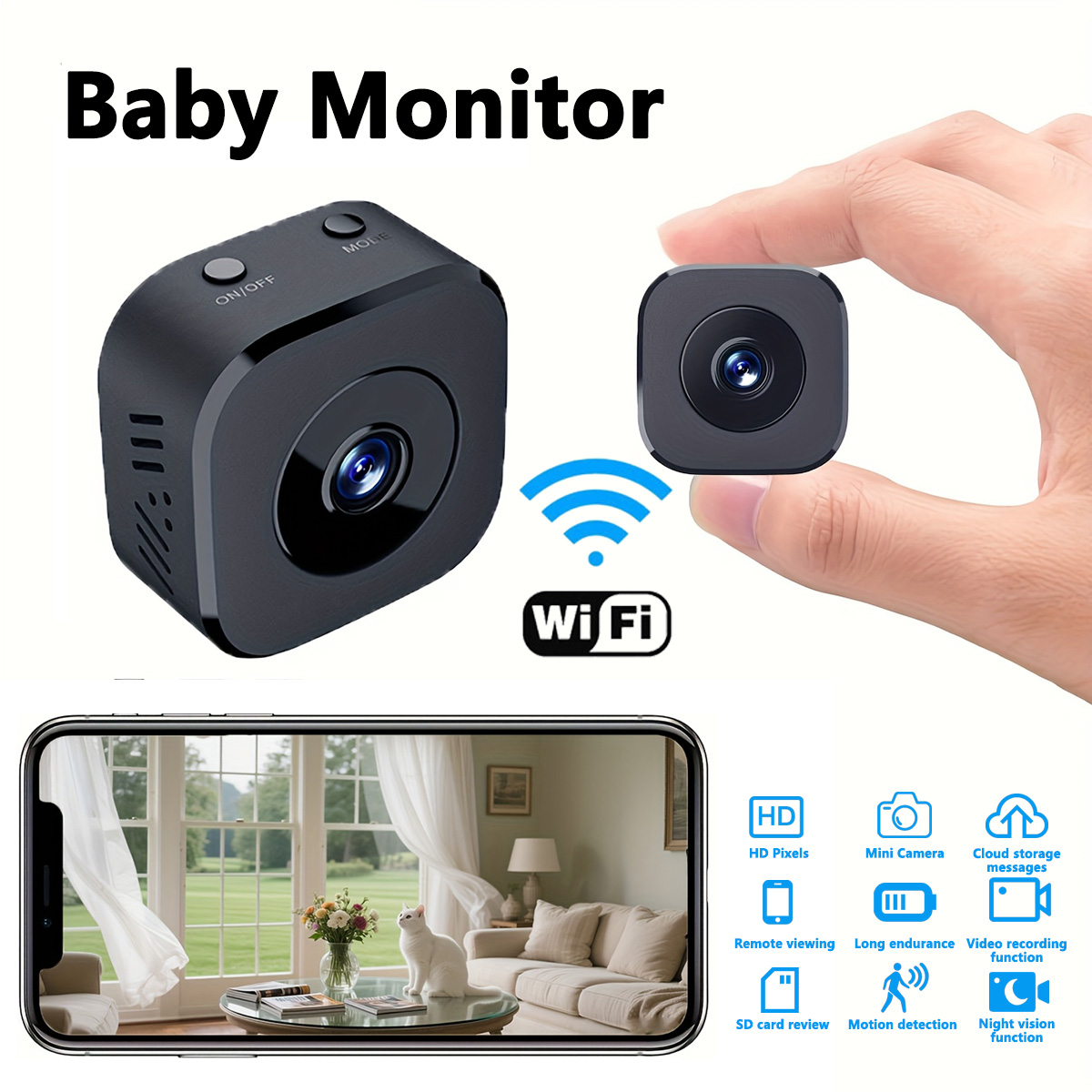 Mini cámara WiFi HD de 1080P,  - Compact Camera Mirrorless reseña y precio