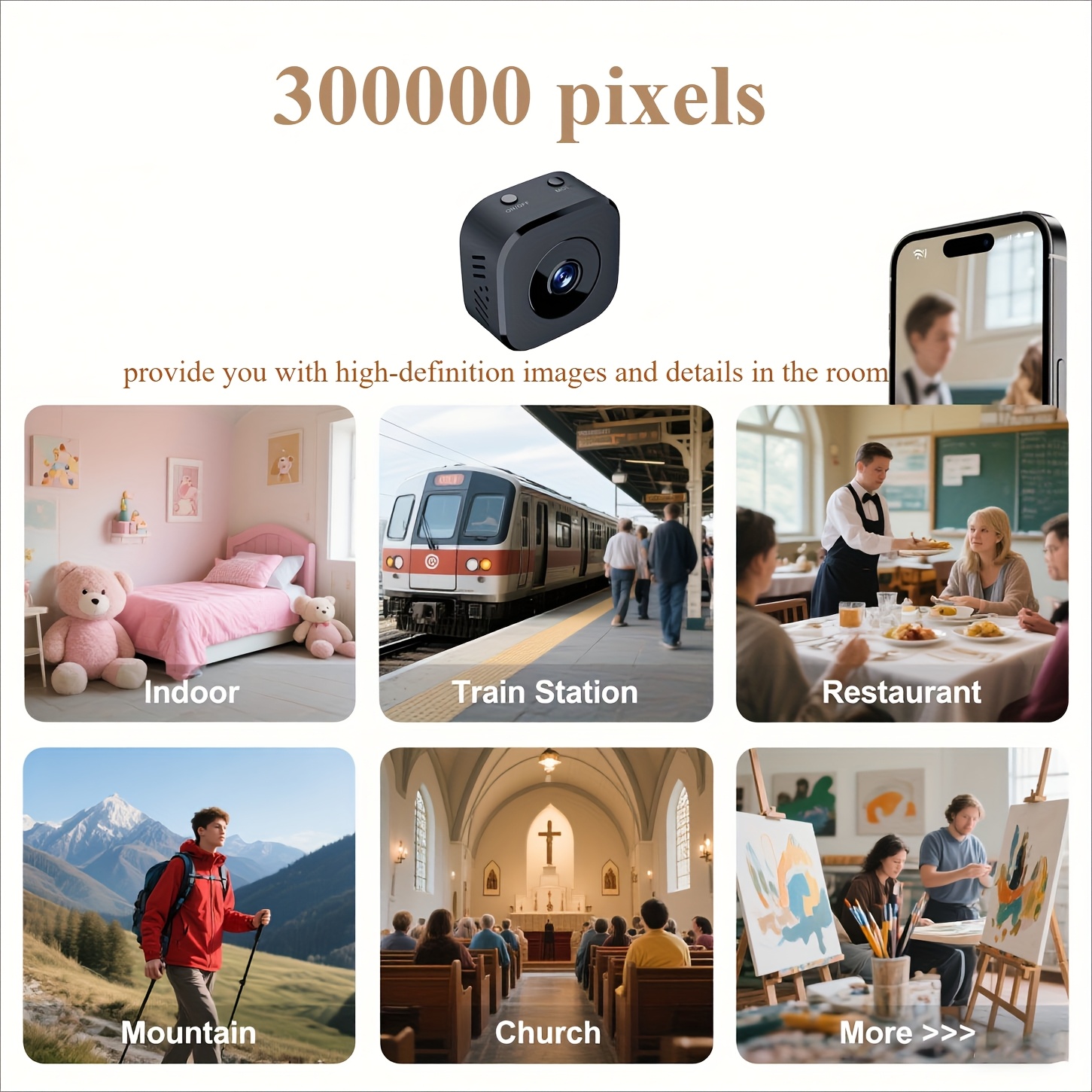 Mini cámara WiFi HD de 1080P,  - Compact Camera Mirrorless reseña y precio