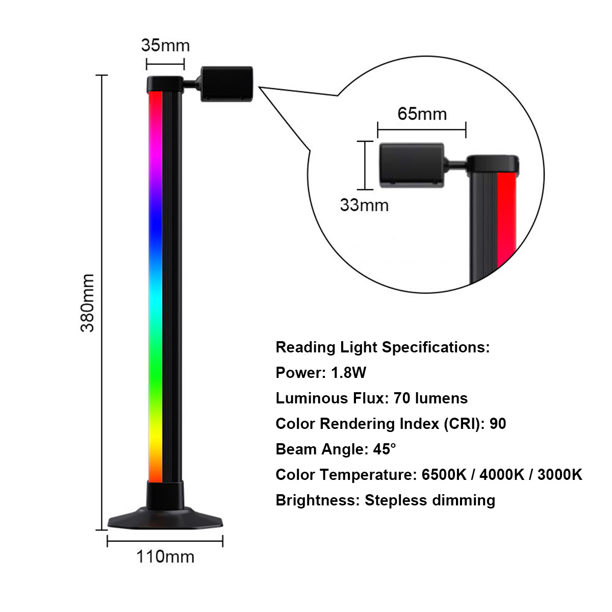 Barra de luz inteligente LED R - Rgb Desk Lamp Smart reseña y precio